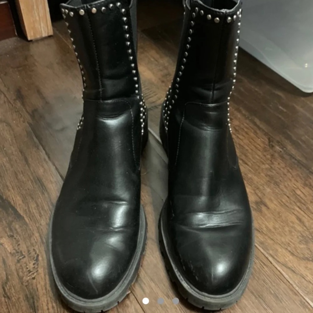 Zara studded black boots